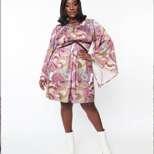 NWT Unique Vintage abstract paisley dress